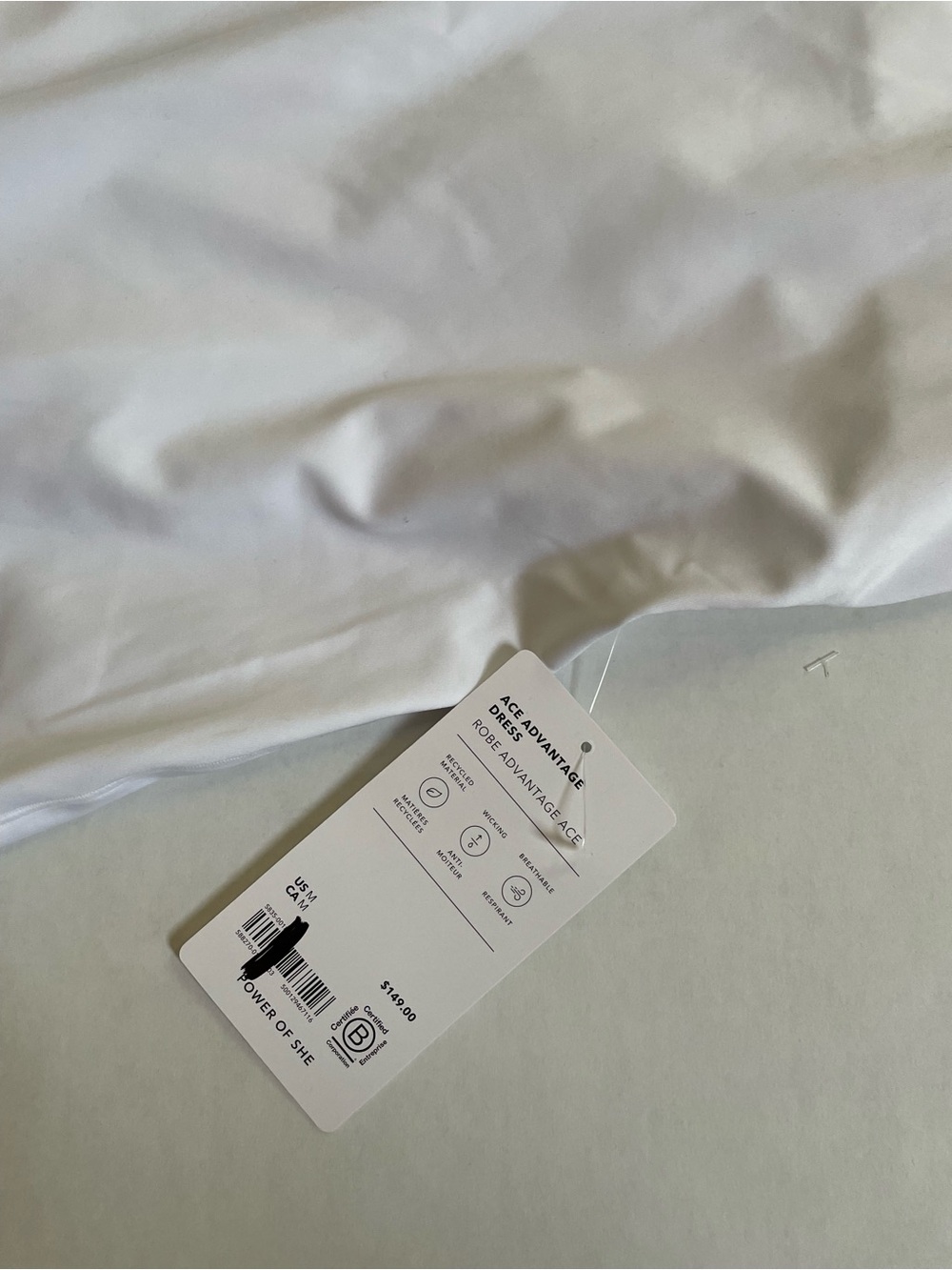 Athleta White Racerback Performance Tank Dress - Picture 5 of 6